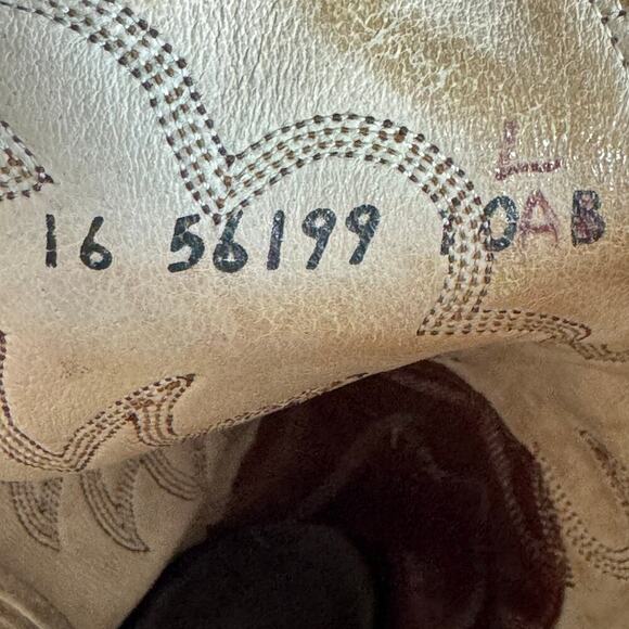 OLATHE BOOT CO. Two Tone Python Snakeskin Western Boot Sz 10B Cowboy Rodeo USA - Picture 12 of 13